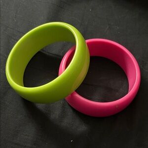 Vibrant Pink and Green Bangles